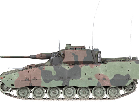 Stridsfordon Combat Vehicle 90 Modelo 3D