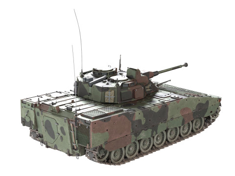 Stridsfordon Combat Vehicle 90 Modelo 3D