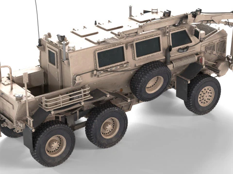 Buffalo MRAP Vehicle 3D Model