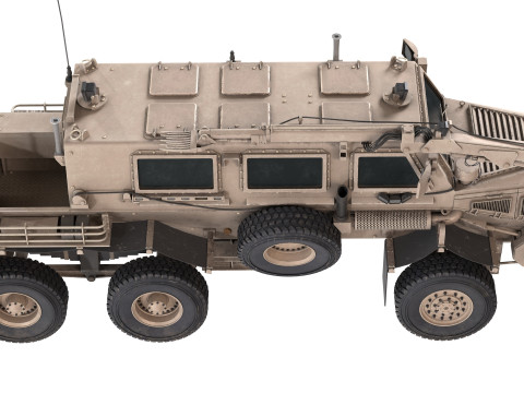 Buffalo MRAP Vehicle Modello 3D