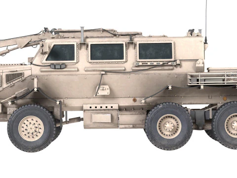 Buffalo MRAP Vehicle 3D Model