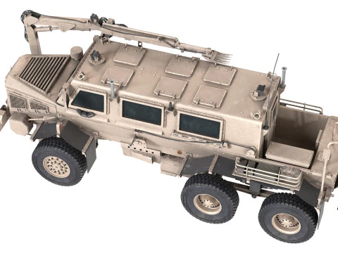Buffalo MRAP Vehicle 3D Model