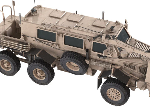 Buffalo MRAP Vehicle 3D Model