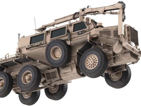 Buffalo MRAP Vehicle Modello 3D