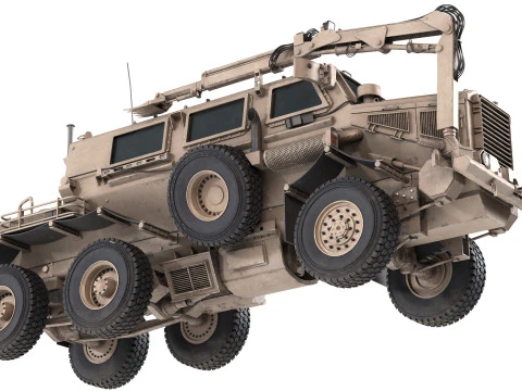 Buffalo MRAP Vehicle 3D Model