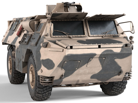 French VAB 4x4 APC 3D मॉडल