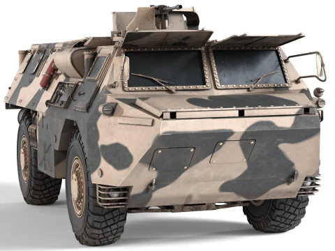 French VAB 4x4 APC 3D Model
