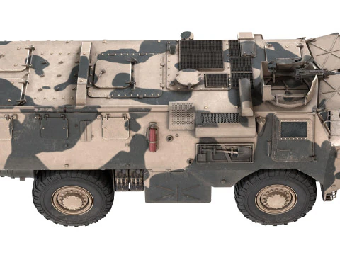 French VAB 4x4 APC 3D Model