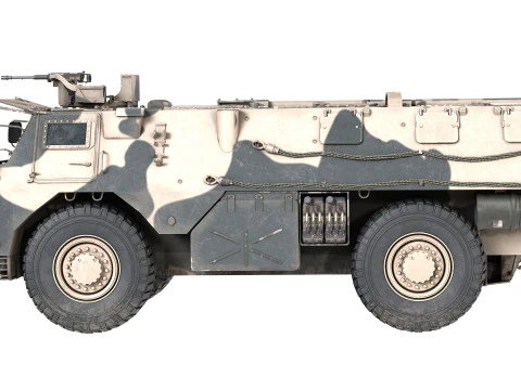 French VAB 4x4 APC 3D Model