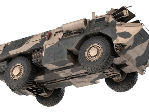 French VAB 4x4 APC 3D Model