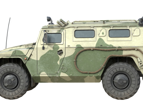 GAZ 2330 Tigr HMMWV 3D Model