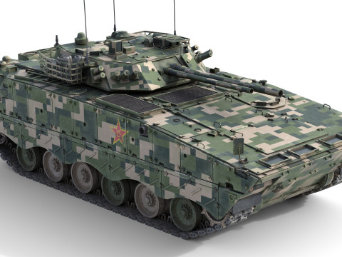IFV ZBD-04 Chinese Tank 3D Model