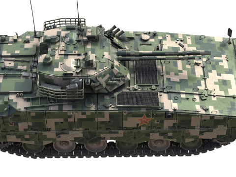 IFV ZBD-04 Chinese Tank 3D Model