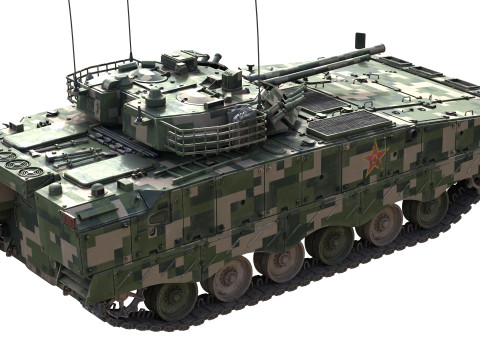 IFV ZBD-04 Chinese Tank 3D Model