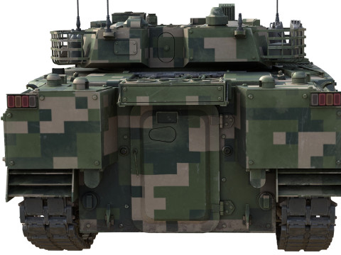 IFV ZBD-04 Chinese Tank 3D Model