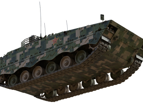 IFV ZBD-04 Chinese Tank 3D Model