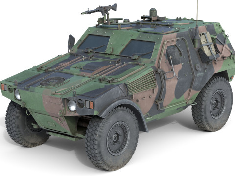 Panhard General Defence Vehicle 3D Model