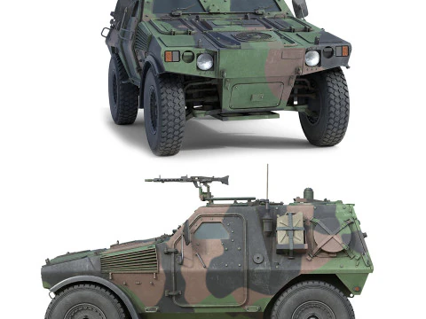 Panhard General Defence Vehicle 3D Model