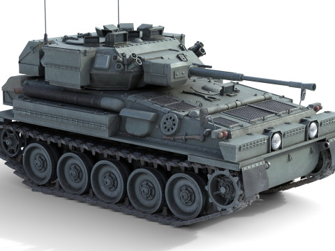 Scimitar FV 107 CVR Tank 3D Model