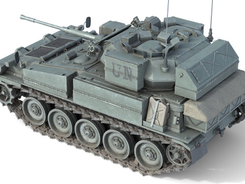Scimitar FV 107 CVR Tank 3D Модель