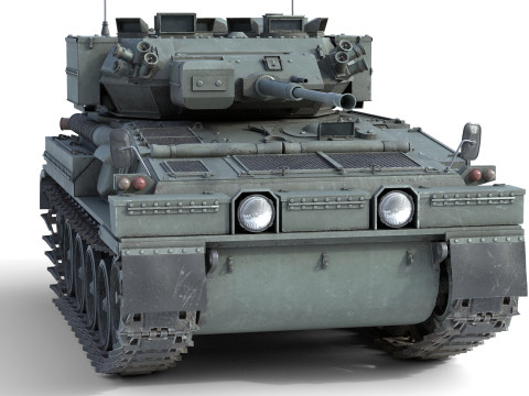 Scimitar FV 107 CVR Tank 3D Модель