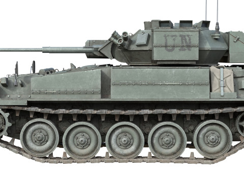 Scimitar FV 107 CVR Tank 3D Модель
