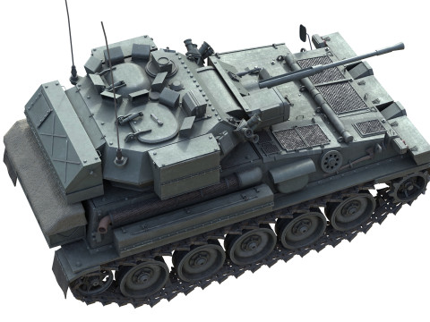 Scimitar FV 107 CVR Tank 3D Модель