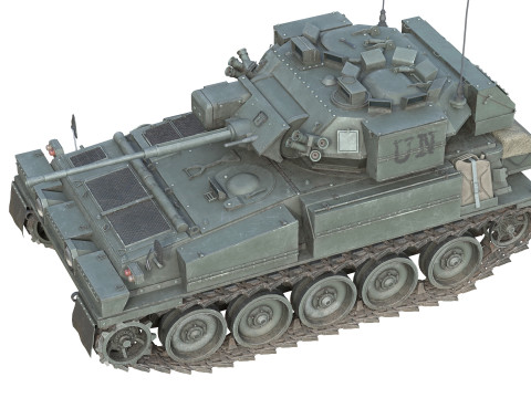 Scimitar FV 107 CVR Tank 3D Модель