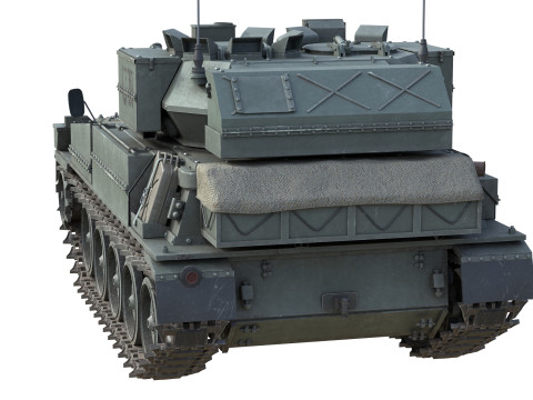 Scimitar FV 107 CVR Tank 3D Модель