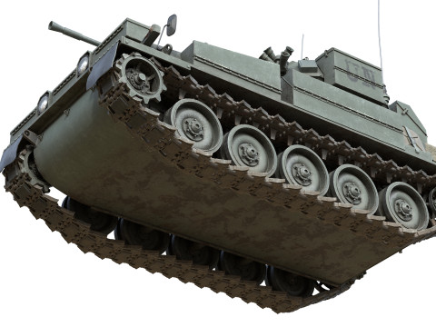 Scimitar FV 107 CVR Tank 3D Модель
