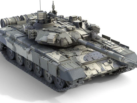 T90 Sebuah Tangki Model 3D