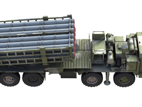 Vityaz S350E Missile Launcher 3D Model