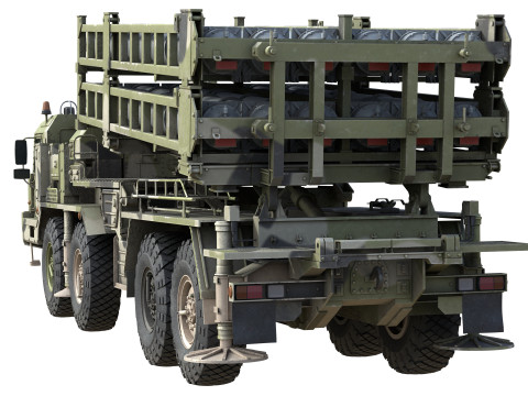 Vityaz S350E Missile Launcher 3D Model