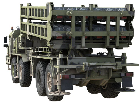 Vityaz S350E Missile Launcher 3D Model