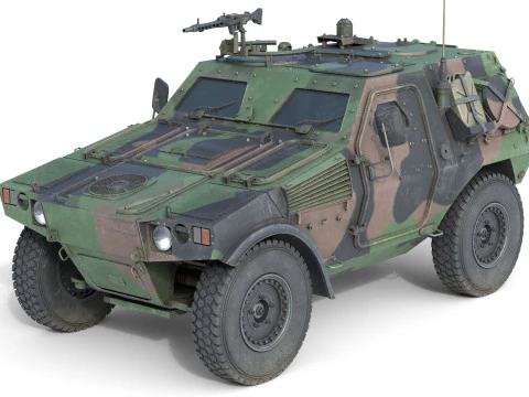 5 Military Vehicles Collection v12 3D Model