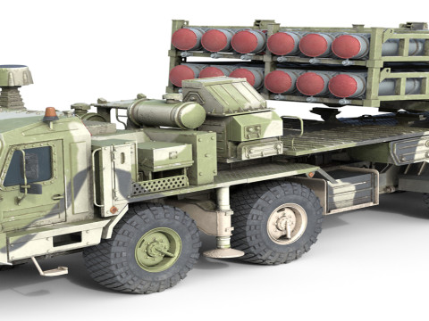 5 Military Vehicles Collection v12 3D Model