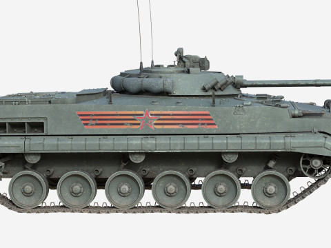 BMP 3 Tank Infantry Fighting Vehicle 3D Model