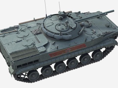 BMP 3 Tank Infantry Fighting Vehicle 3D Model