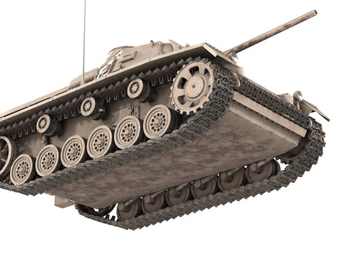 German Panzer III TANK 3D Model