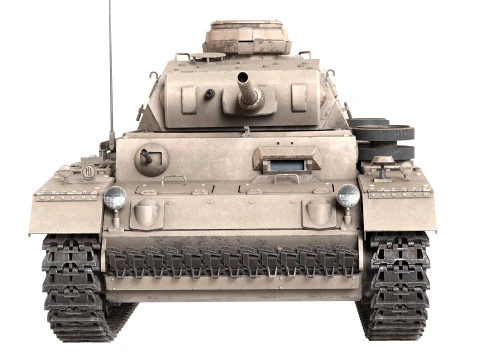 German Panzer III TANK 3D Model