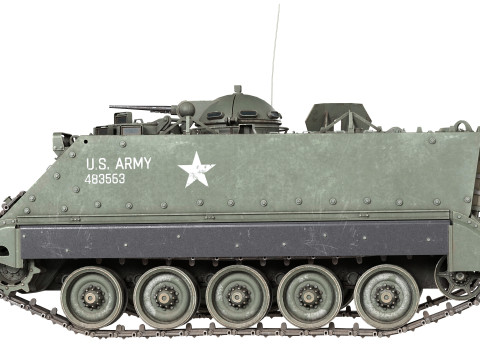 M132 Zippo Armored Flamethrower 3D-Modell