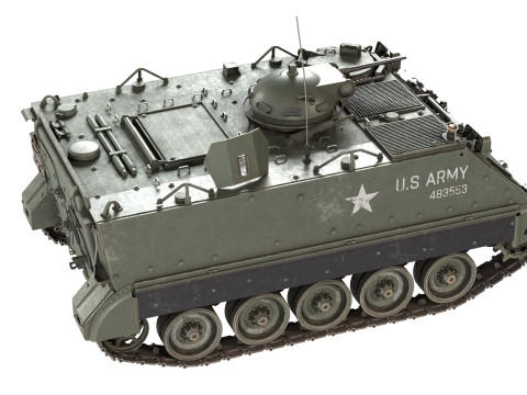 M132 Zippo Armored Flamethrower 3D-Modell