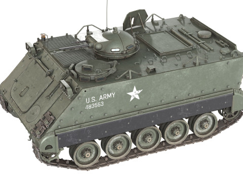 M132 Zippo Armored Flamethrower 3D-Modell