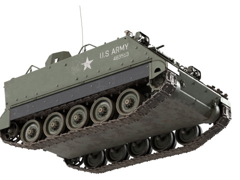M132 Zippo Armored Flamethrower 3D-Modell