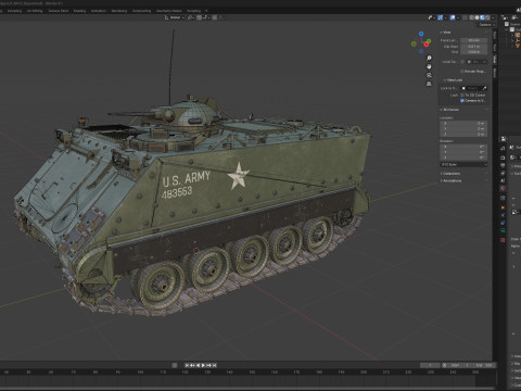 M132 Zippo Armored Flamethrower 3D-Modell