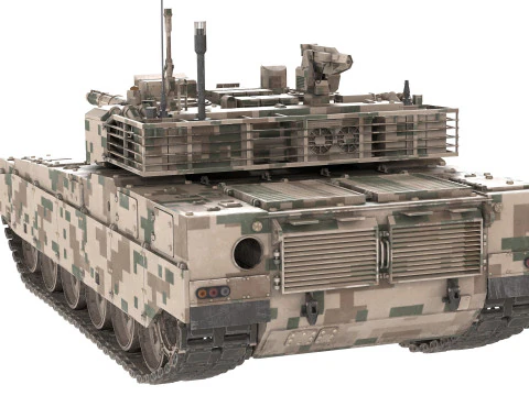 Norinco VT-4 tank 3D Model