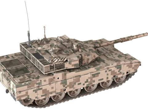 Norinco VT-4 tank 3D Model