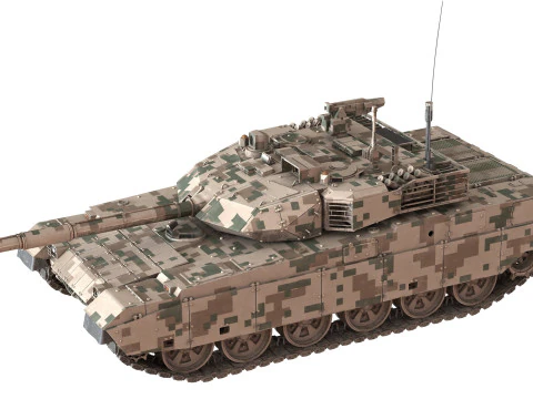 Norinco VT-4 tank 3D Model