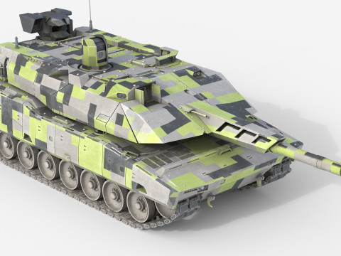 Panther KF51 Main Battle Tank 3D Model