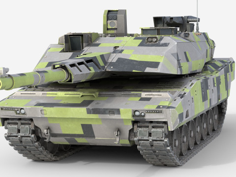 Panther KF51 Main Battle Tank 3D Model